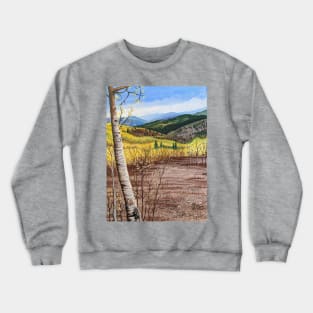 Inspirational View in the Mountains Crewneck Sweatshirt